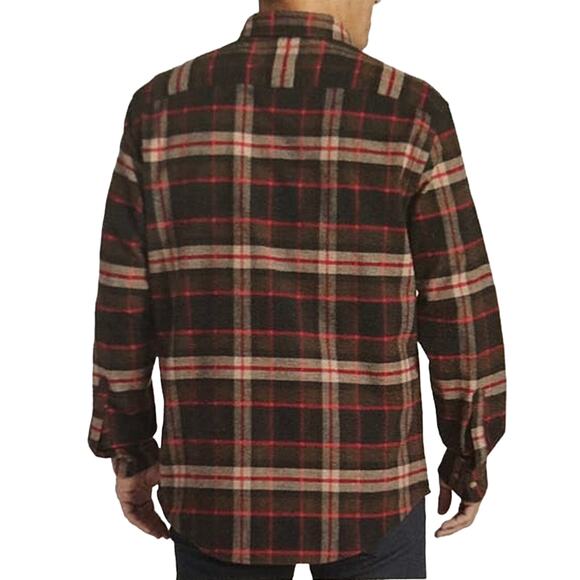 Pendlenton Mens Mason 100% Cotton Red Flannel Shirt Small - Picture 2 of 7